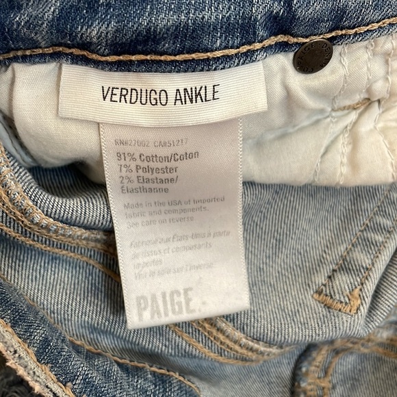 PAIGE jeans verdugo ankle size 25 - Picture 6 of 6